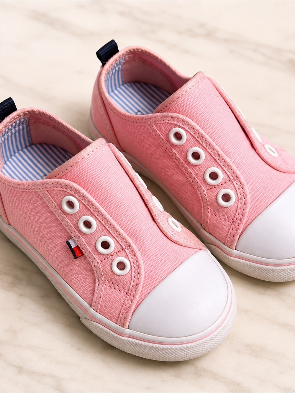 Pink Tommy Hilfiger Toddler Slip-On Sneakers